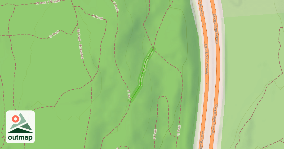 Map of L Trail - Dynamite Run