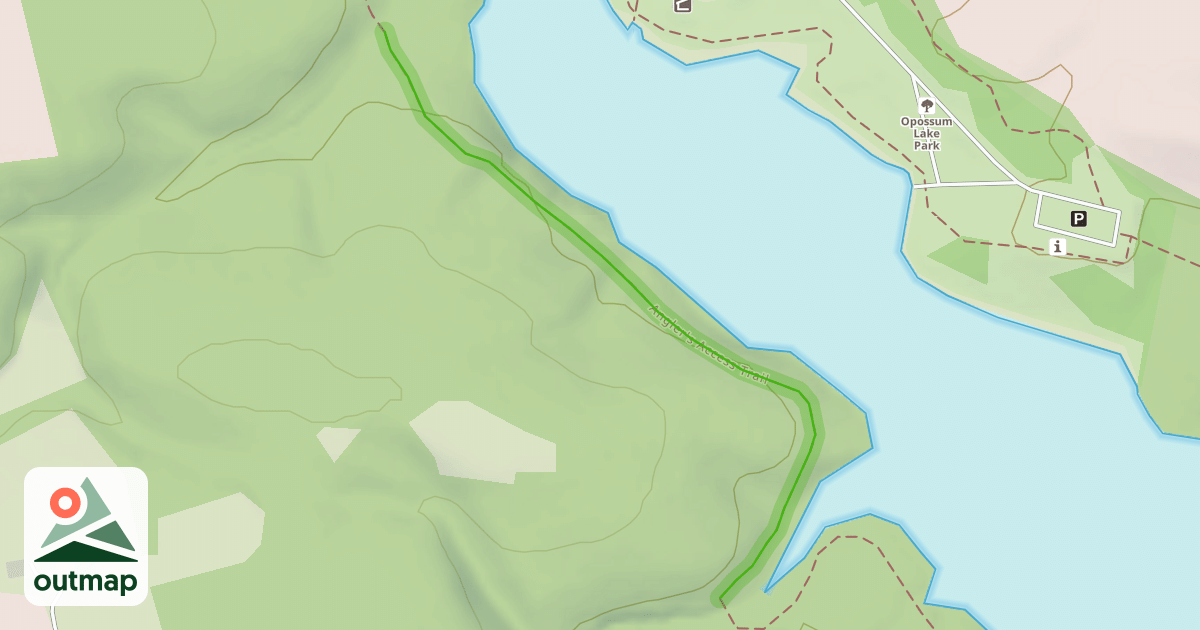 Map of Angler's Access Trail