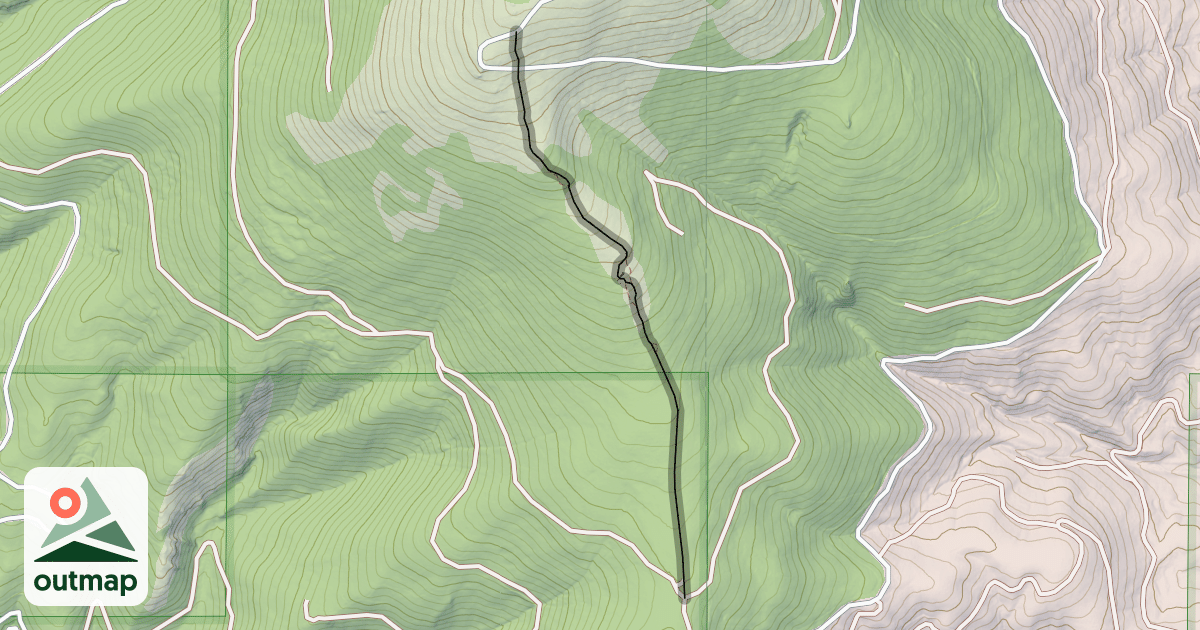 Map of Calispell Ridge Trail