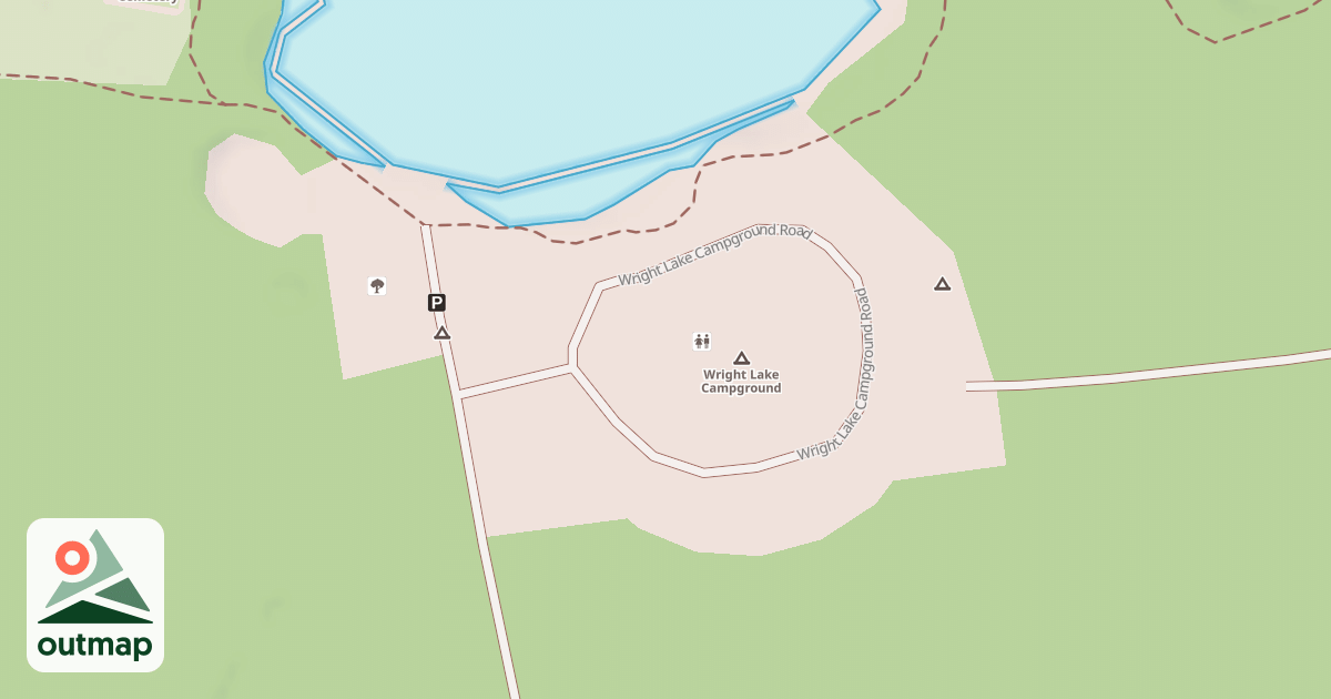 Map of WRIGHT LAKE CAMPGROUND LOOP