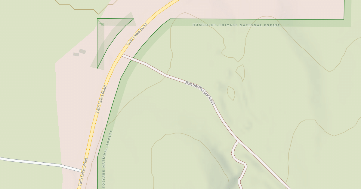 Map preview of BORROW PIT SPUR ROAD