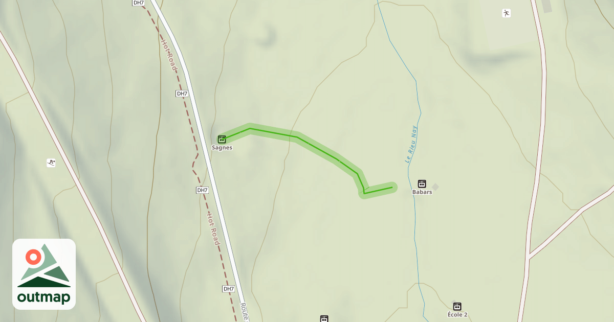 Map of Les Sagnes