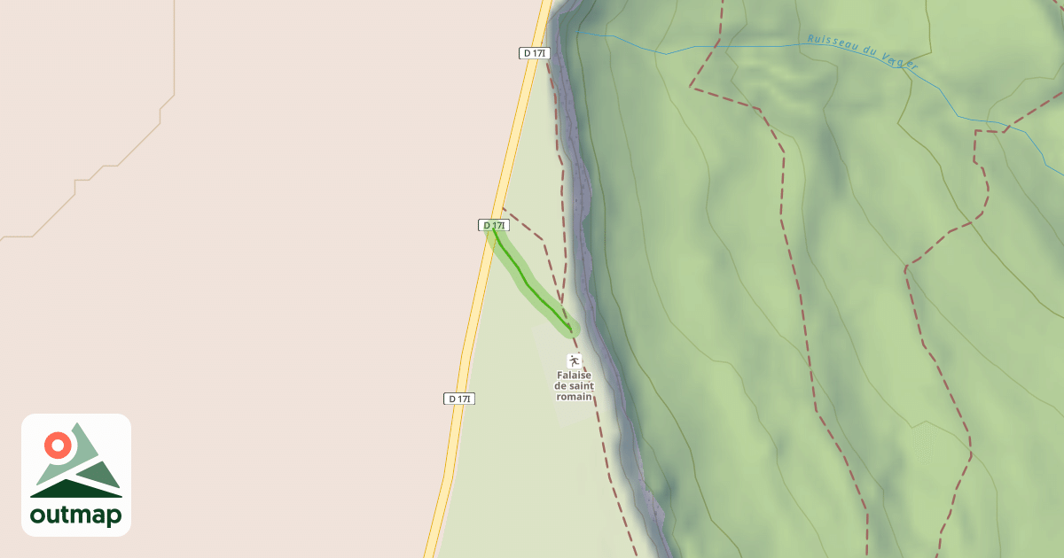 Map of Single Saint Romain