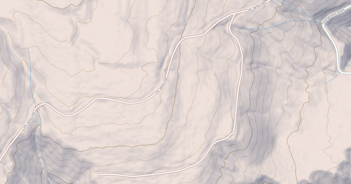 Map preview of USFS Motor Vehicle Use Map Roads {951C42C1-FAF2-48ED-BA83-18334B75F0AE}