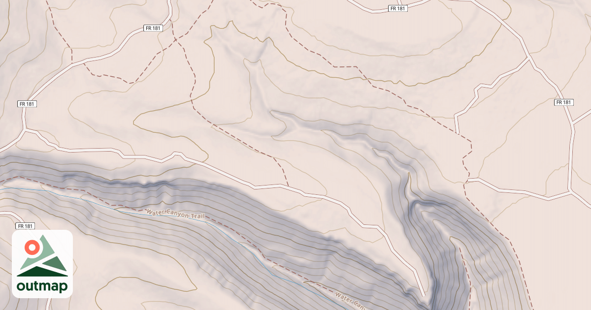 Map of USFS National Forest System Roads {8E5A3D7A-1FE1-40B0-BE87-B2F5A6DF9908}