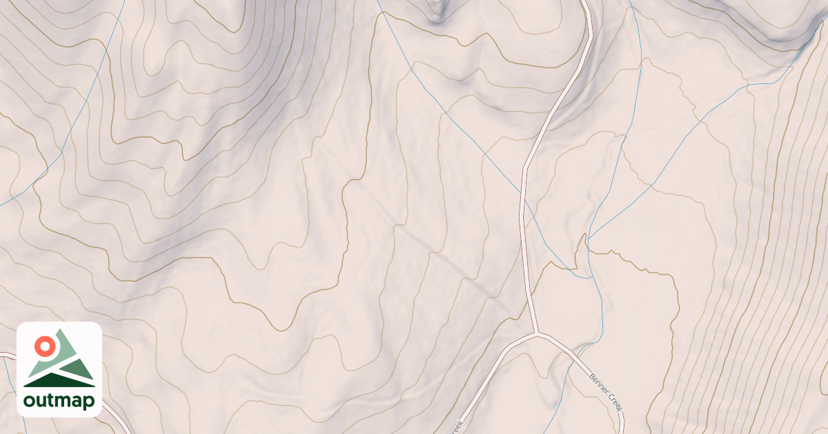 Map of BENNER CREEK SPUR
