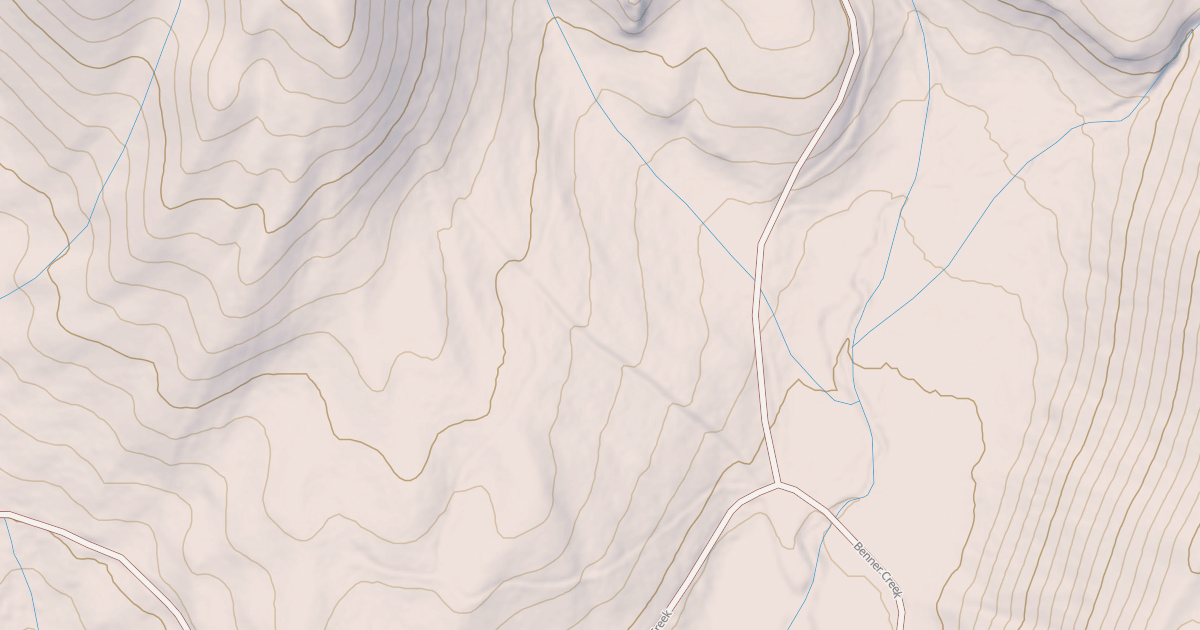 Map preview of BENNER CREEK SPUR