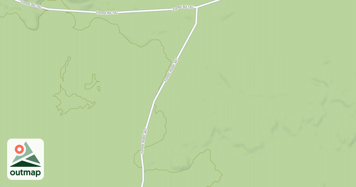 Map of USFS Motor Vehicle Use Map Trails 19615