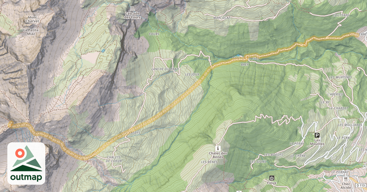 Map of L'Ambrevetta — Lintre