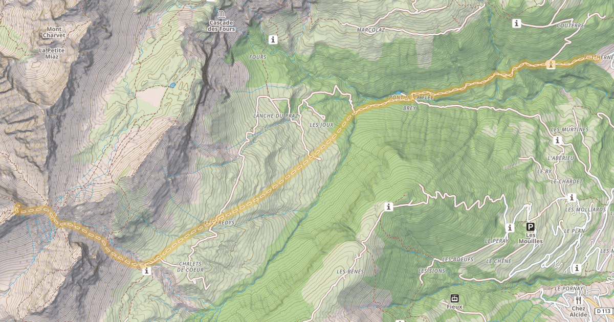 Map preview of L'Ambrevetta — Lintre