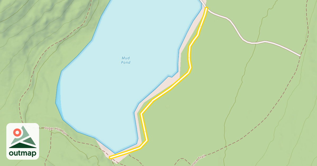 Map of Moose Pond Loop