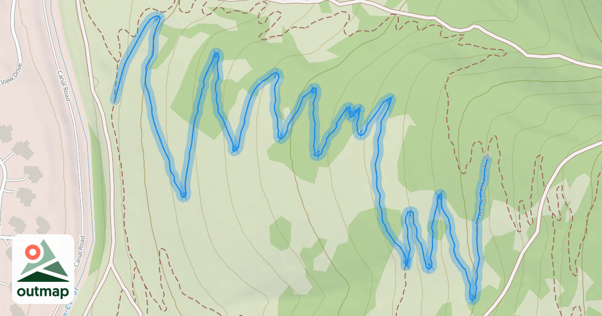 Map of Lower Escalador Trail