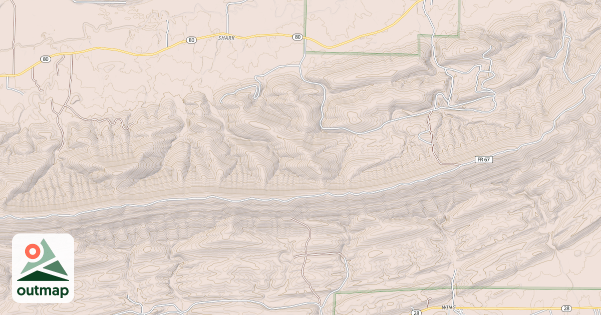 Map of DUTCH CREEK MTN