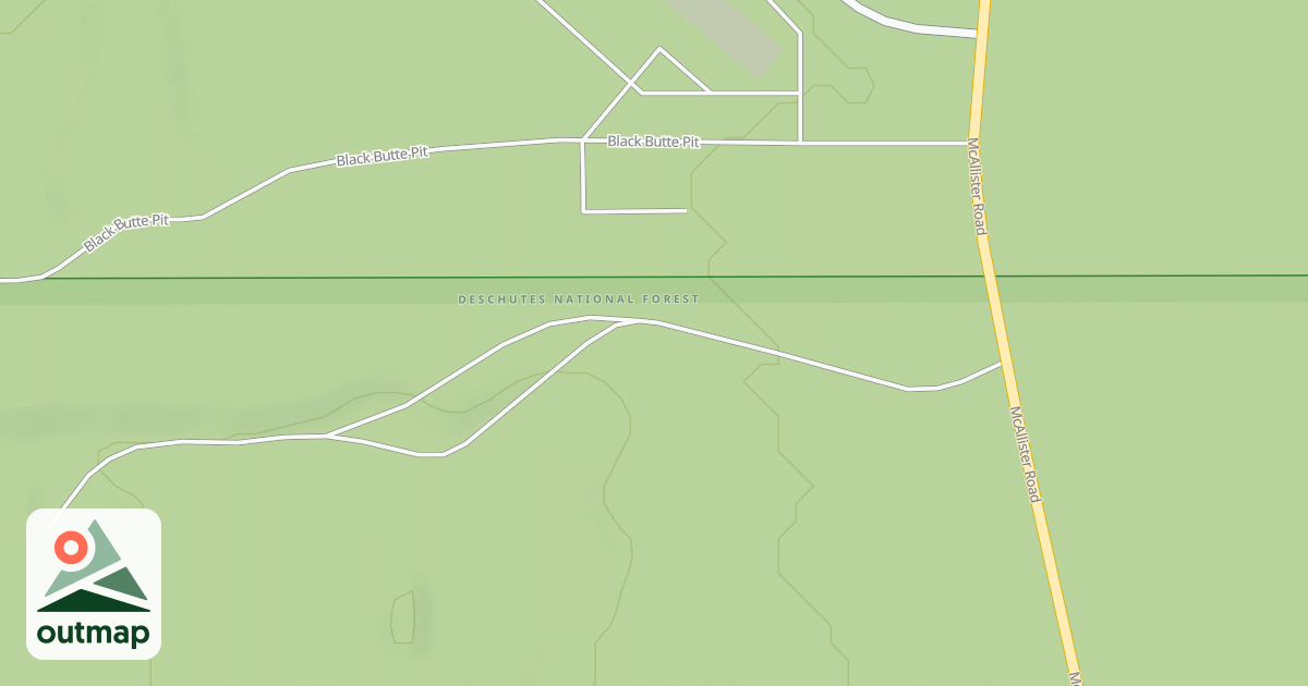Map of BLACK BUTTE PIT ACCESS