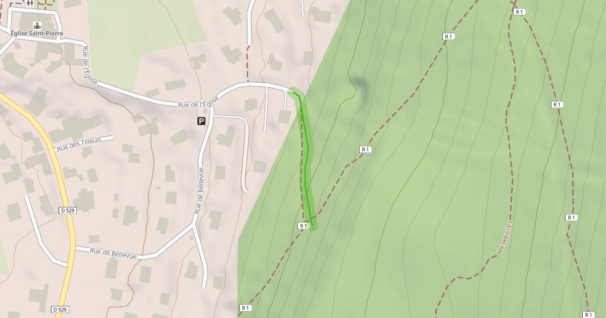 Map preview of Rue de l'Église