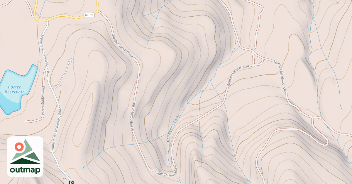 Map of GRANGER CANYON