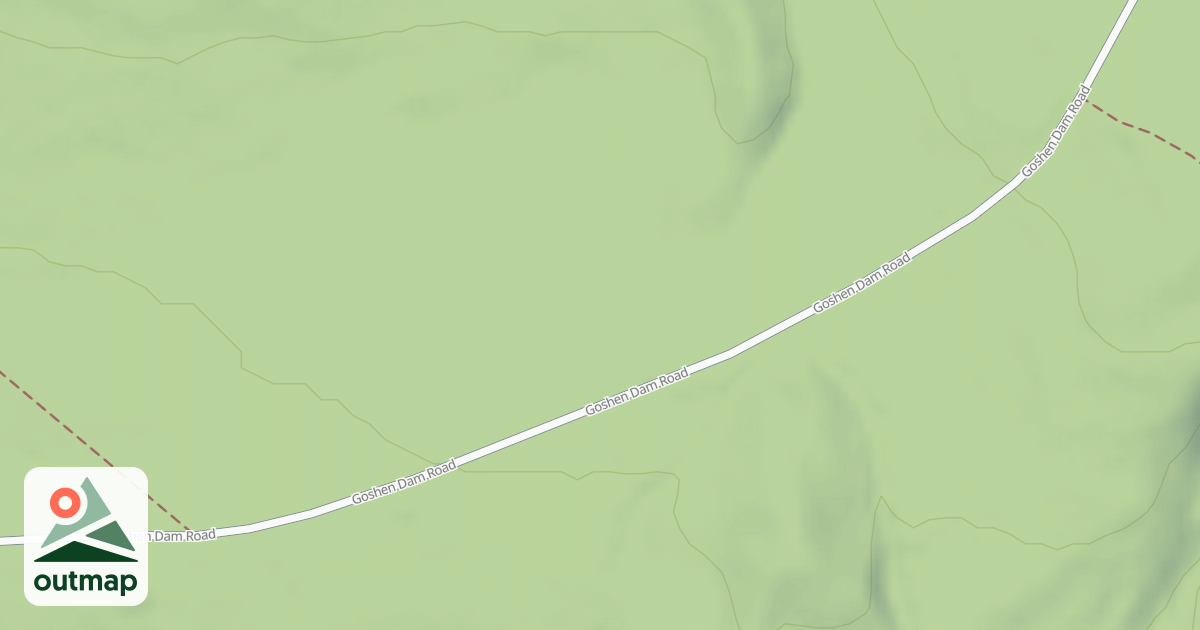 Map of Goshen Dam