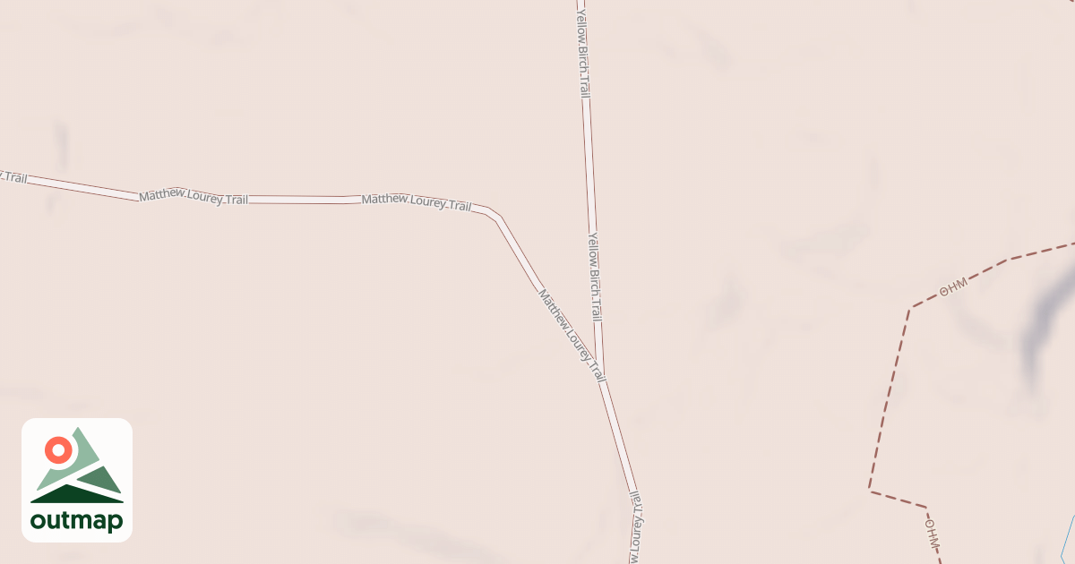 Map of Matthew Lourey State Trail