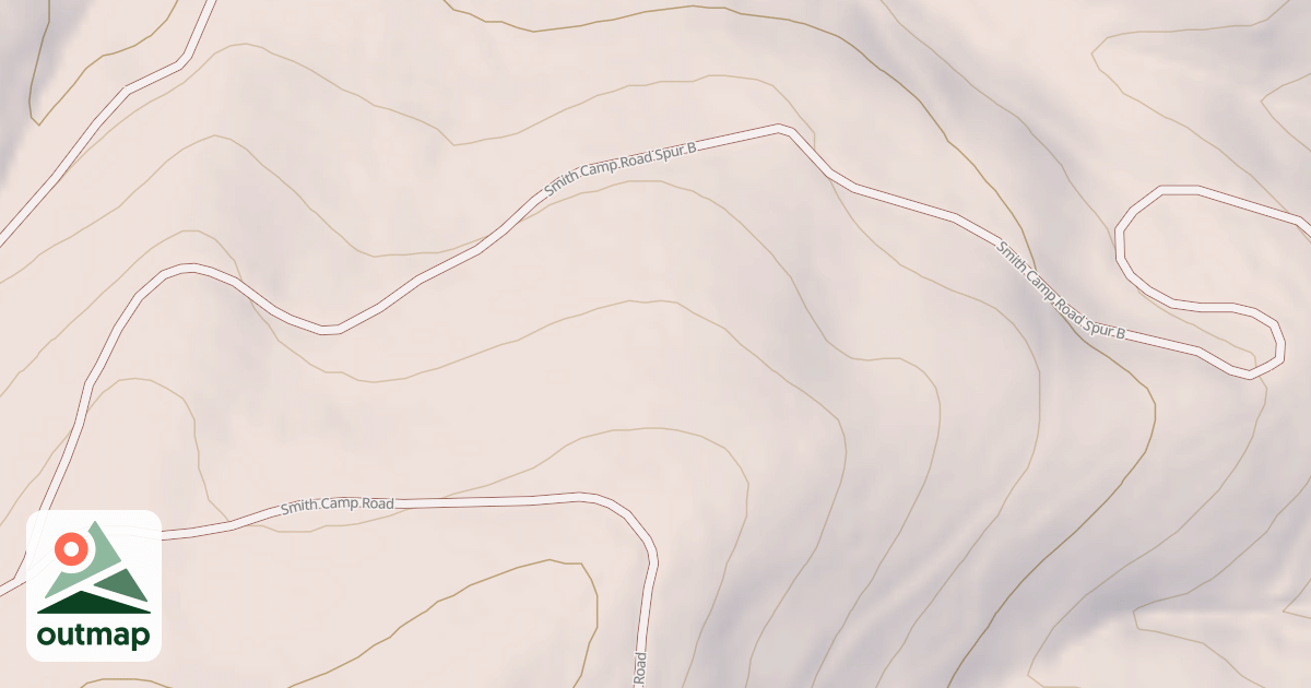 Map of SMITH CAMP SPUR B