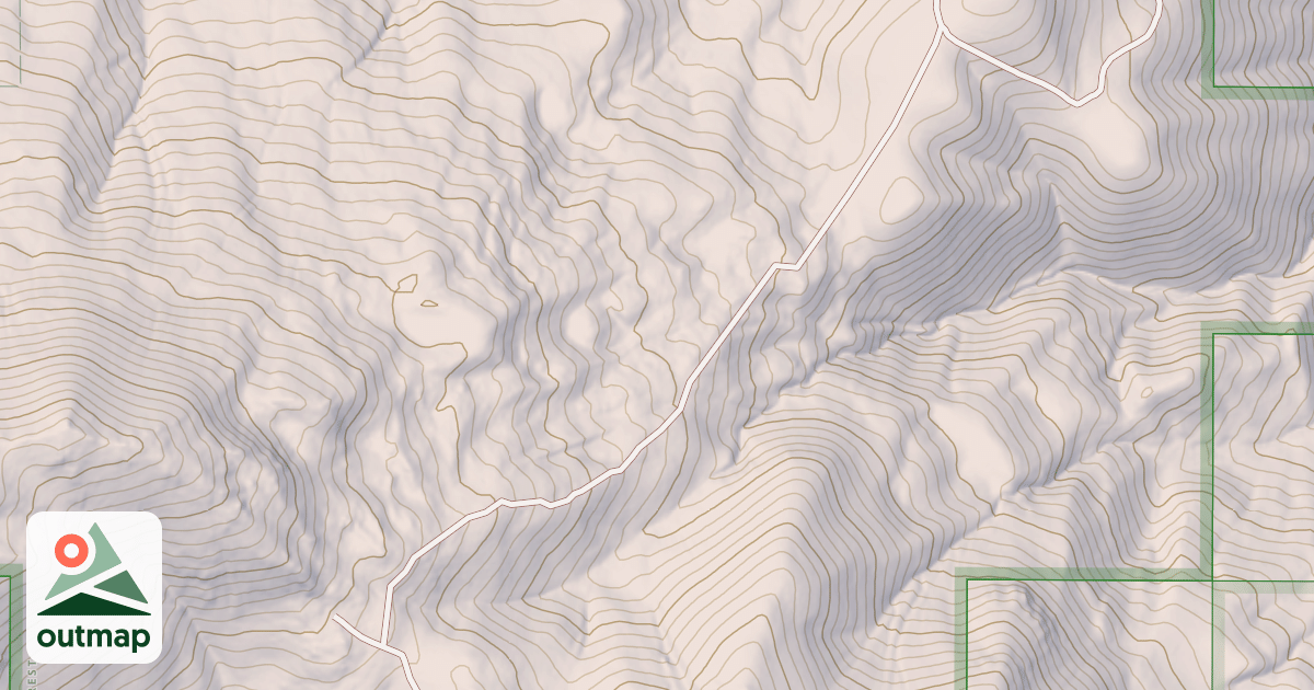 Map of Clifton Basin To Weston Peak