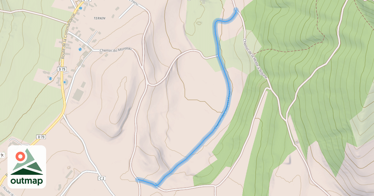 Map of Chemin des Sources Fenu