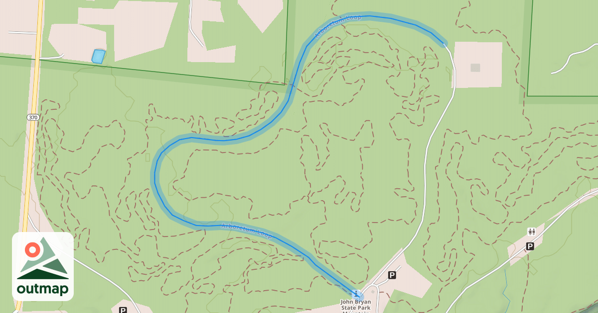 Map of Arboretum Loop