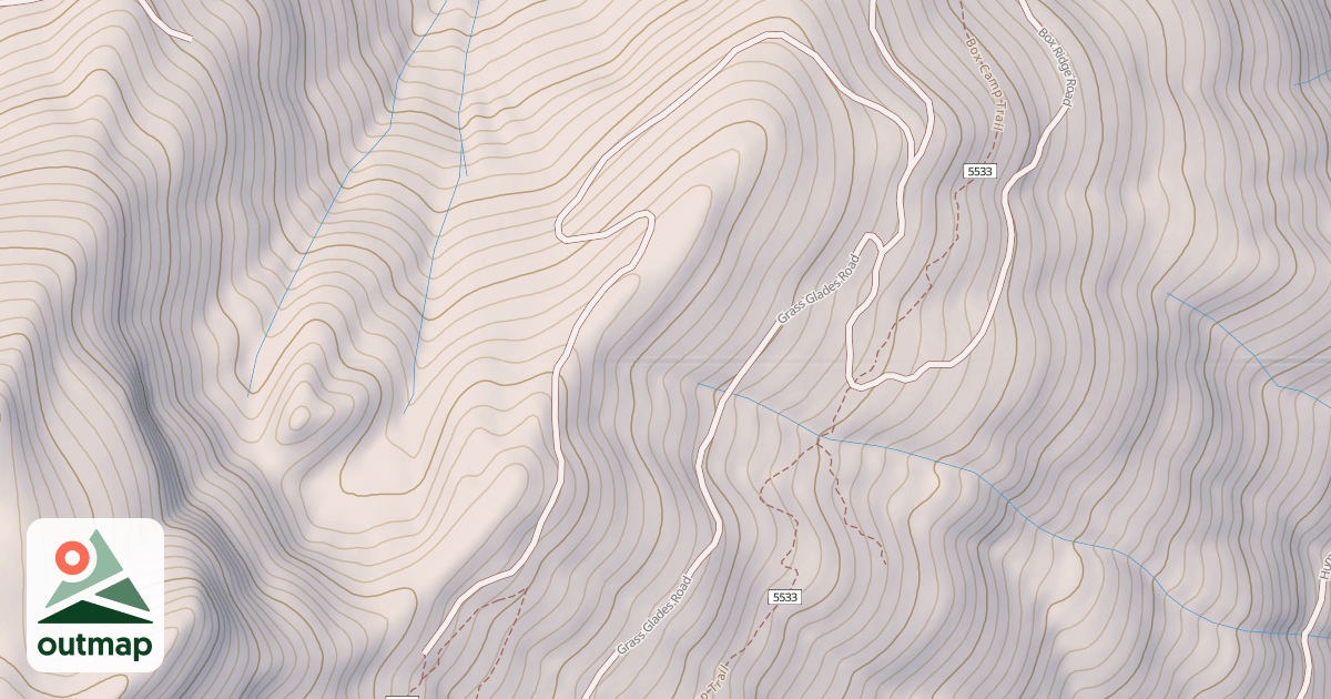 Map of BOX RIDGE