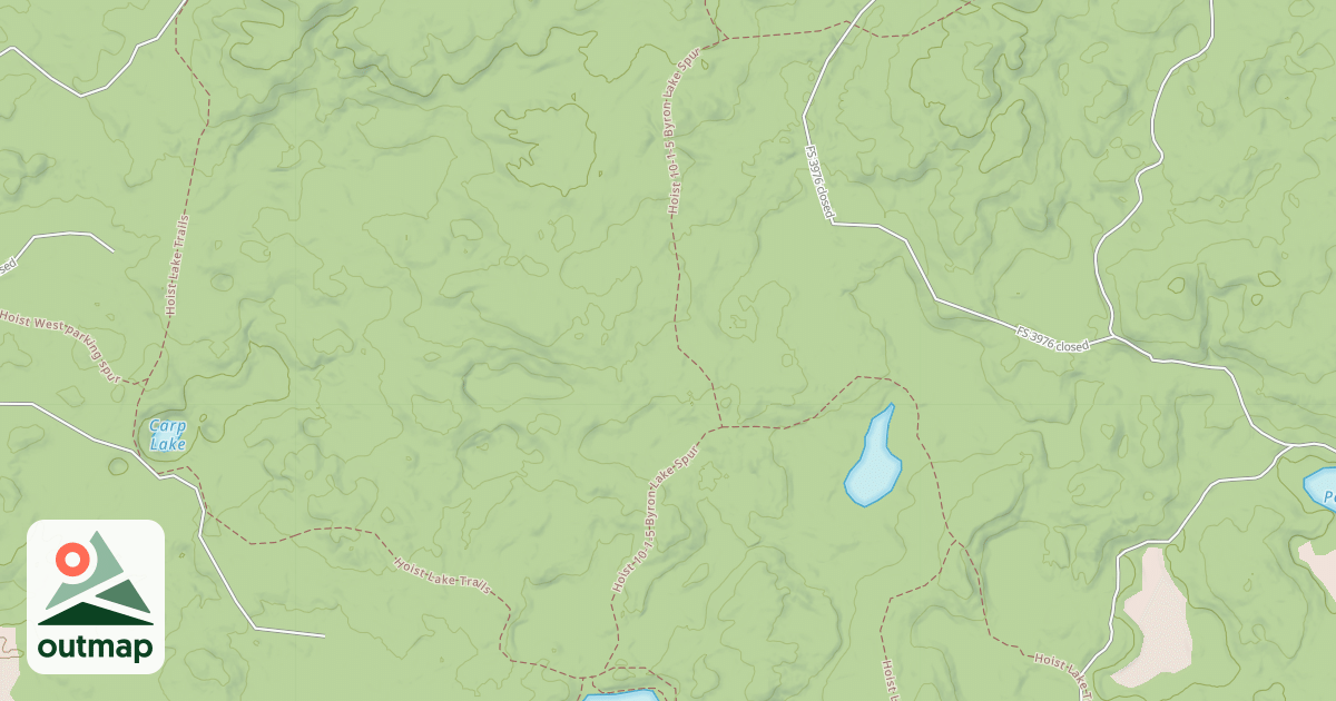Map of Hoist, 10-1-5 Byron Lake Spur