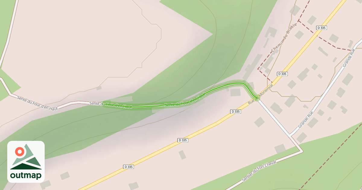 Map of Sente du Four d'en Haut