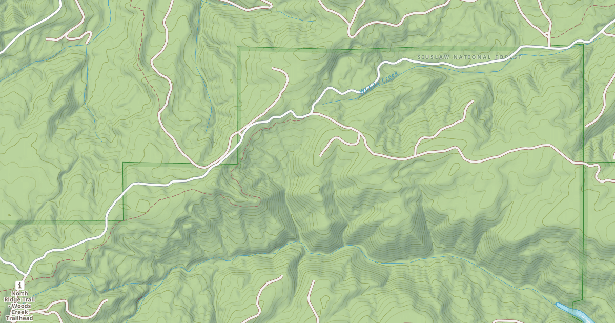 Map preview of WOODS CREEK