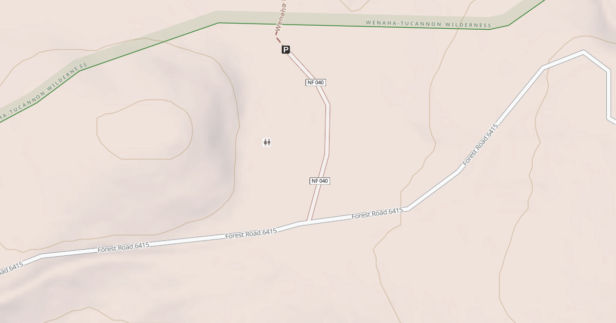 Map preview of TIMOTHY TRAILHEAD