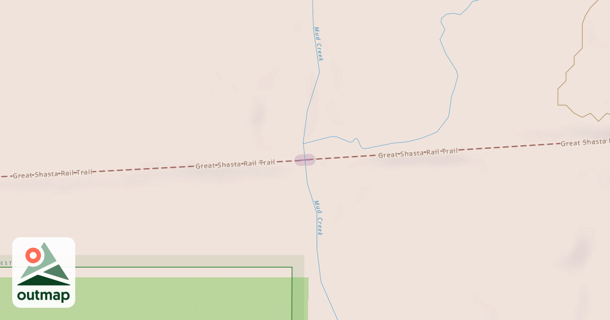 Map of Great Shasta Rail Trail