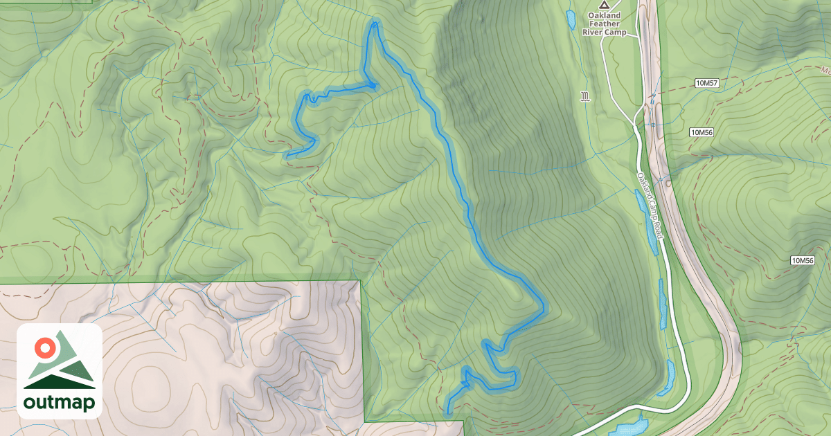 Map of Spanish Ridge Trail