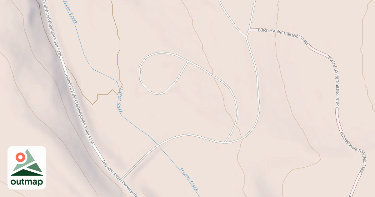 Map of FRAZIER CG LOOP B