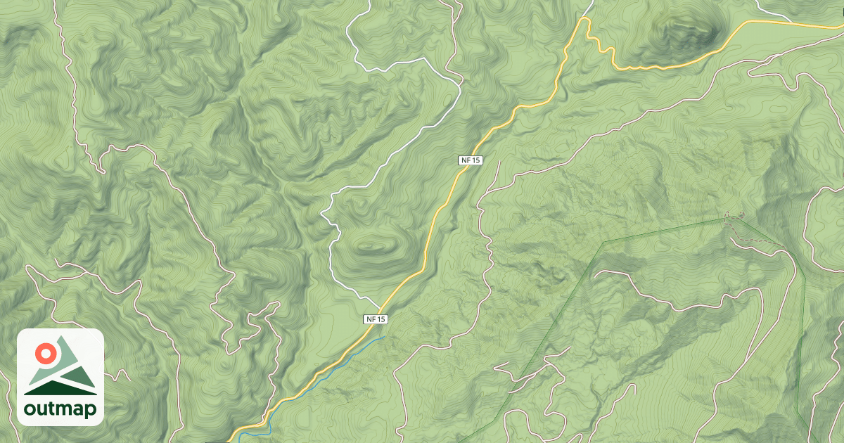 Map of BLUE RIVER