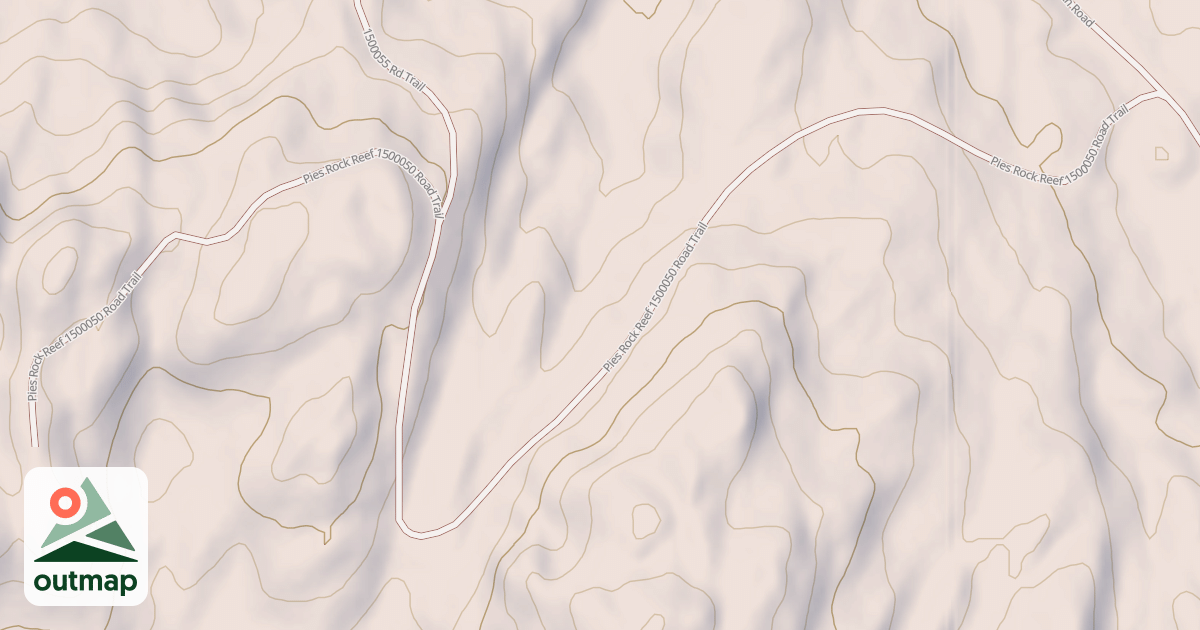 Map of Pies Rock Reef  1500050 Road