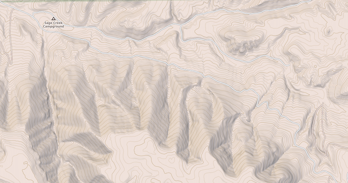 Map preview of PRYOR MOUNTAIN ROAD