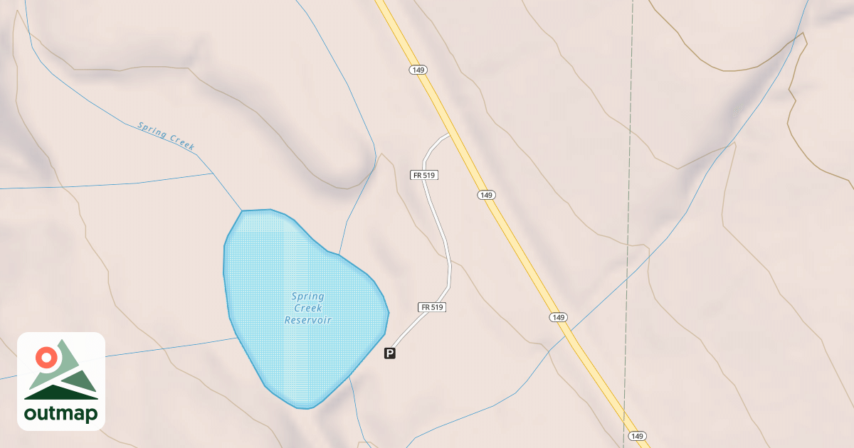 Map of SPRING CR PICNIC AREA
