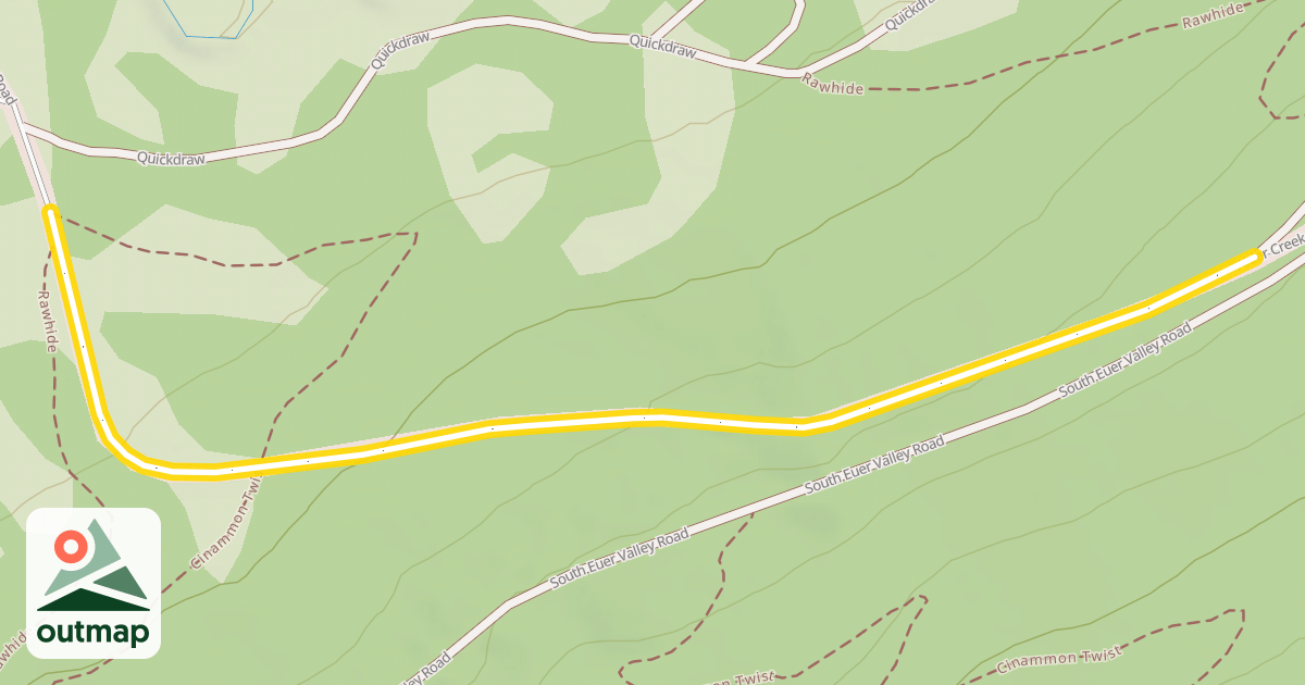 Map of Alder Creek Road