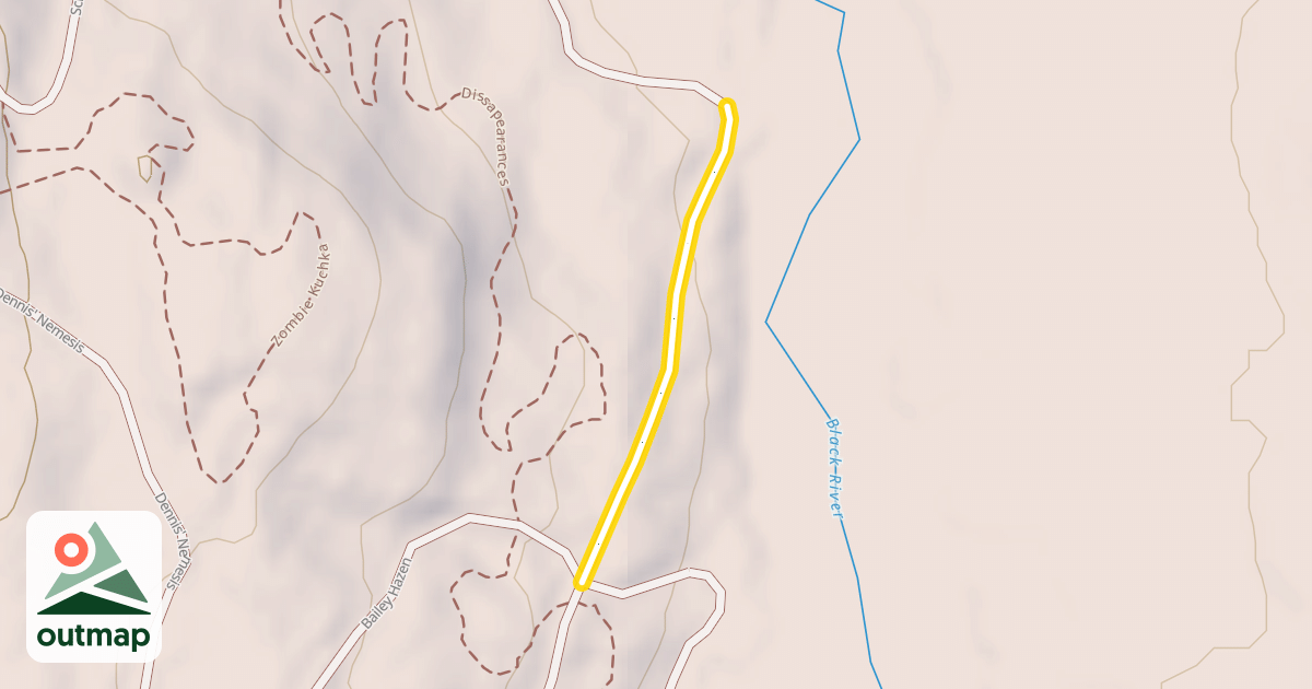 Map of Kirby's Downhill