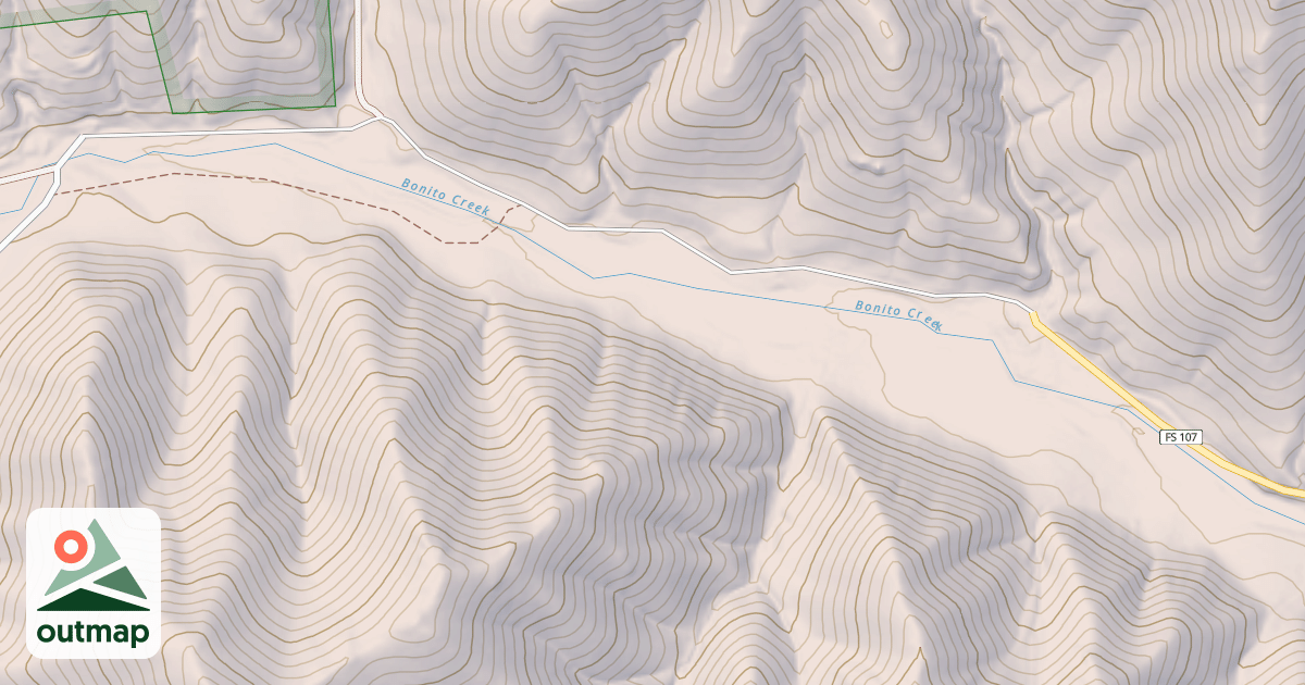 Map of BONITO MEADOW ROAD