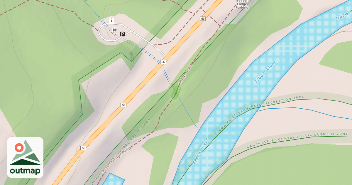 Map of Beaver Lodge Trail