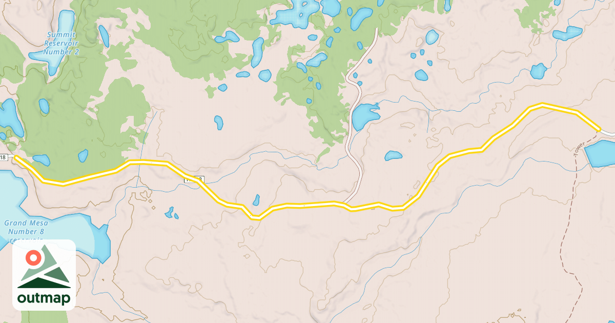 Map of Scales Lake Road