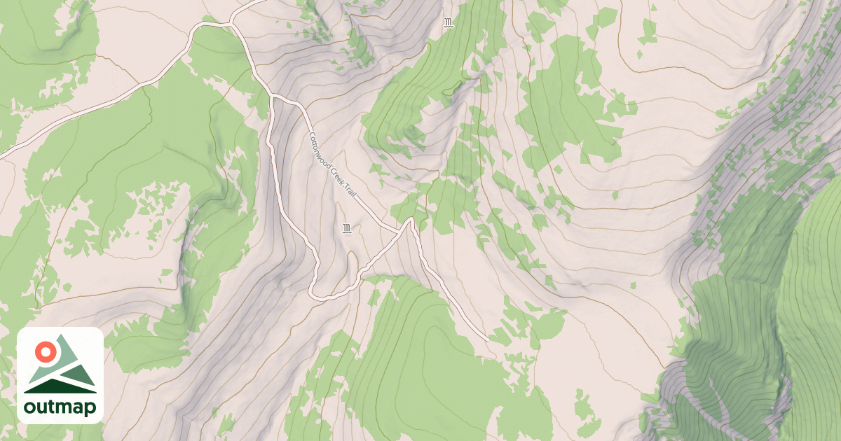 Map of Cottonwood Creek