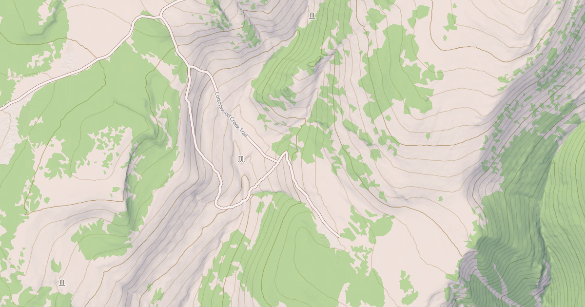 Map preview of Cottonwood Creek