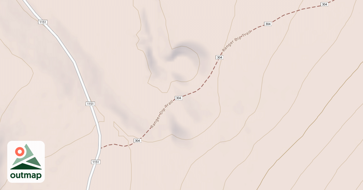 Map of Ranger Dip