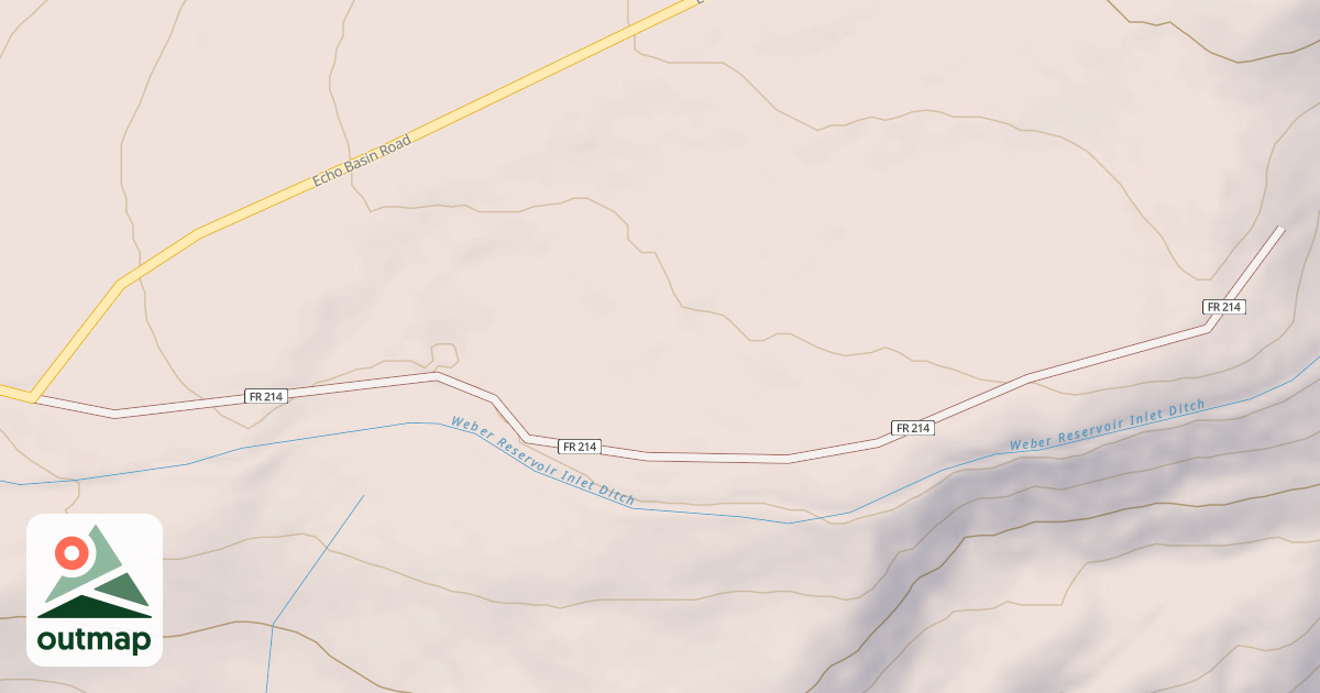 Map of WEBER RSVR INLET CANAL
