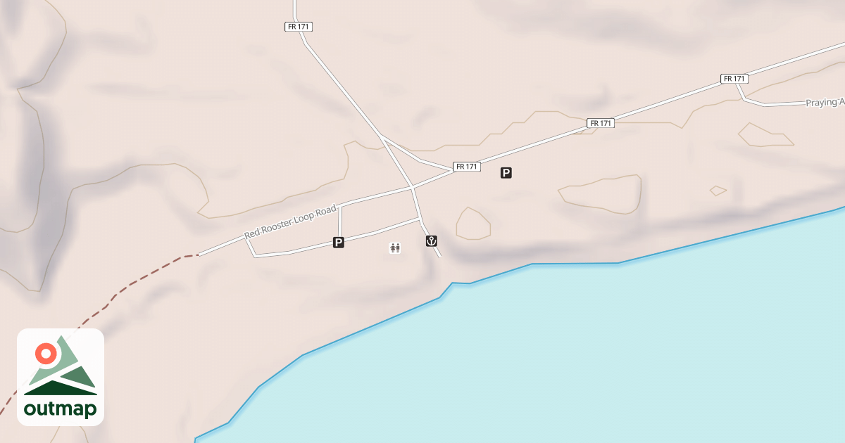 Map of RED ROOSTER BOAT RAMP
