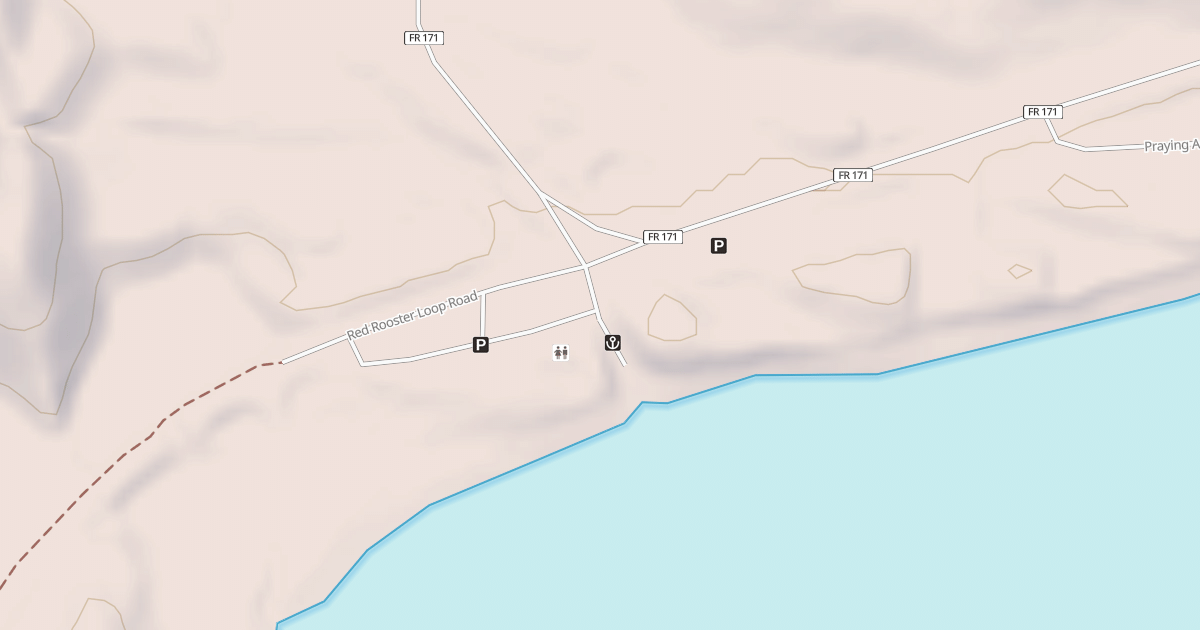 Map preview of RED ROOSTER BOAT RAMP