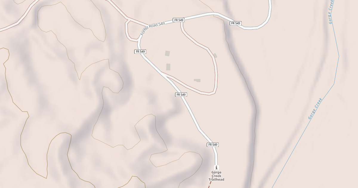 Map preview of GORGE CREEK CAMPGROUND